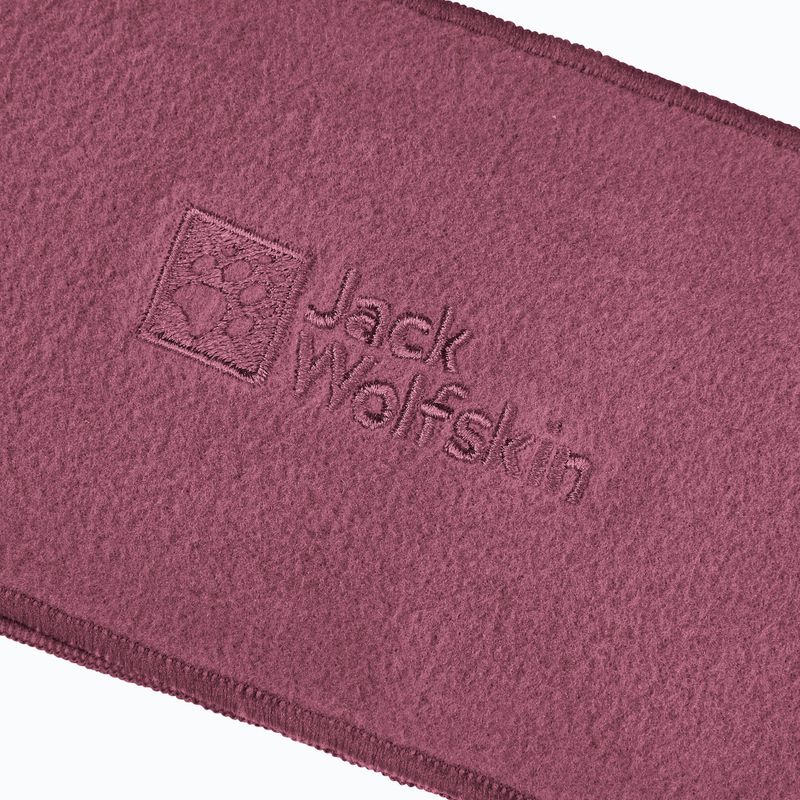 Jack Wolfskin Real Stuff Stirnband aus Fleece in der Farbe Raisin 3