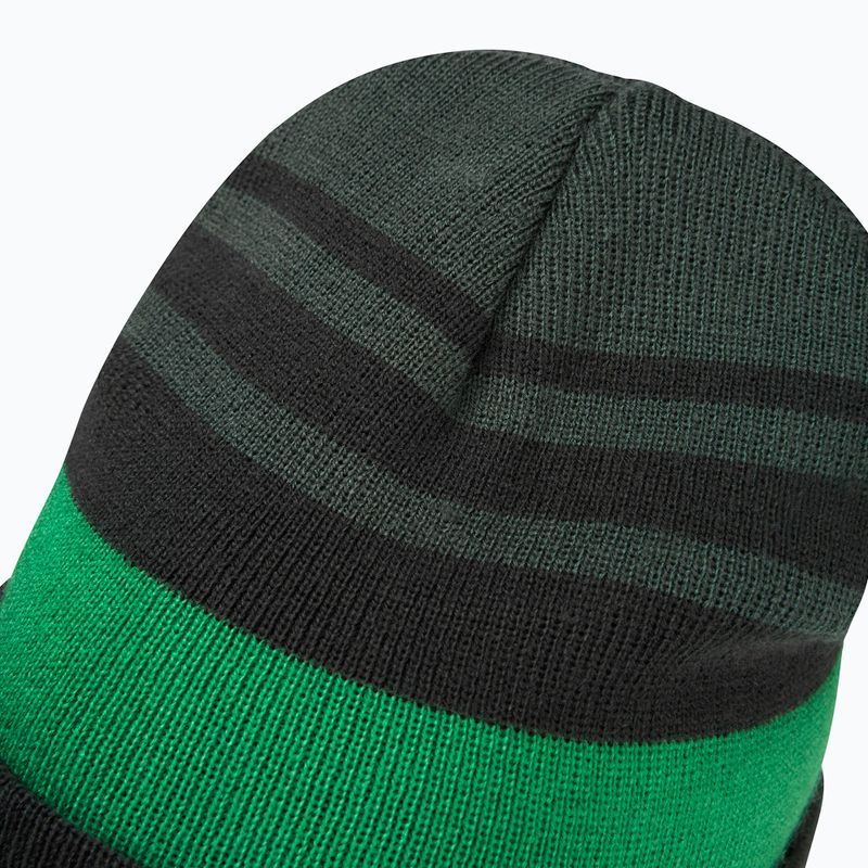 Kinder-Wintermütze Jack Wolfskin Stripy Knit slate green/mystic 4