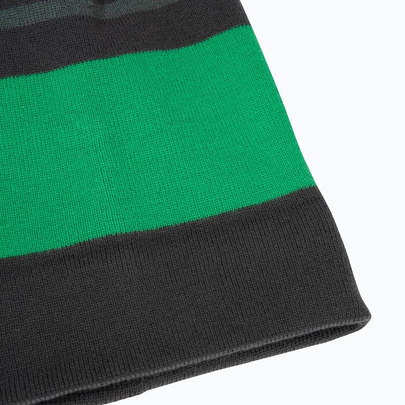 Kinder-Wintermütze Jack Wolfskin Stripy Knit slate green/mystic 6