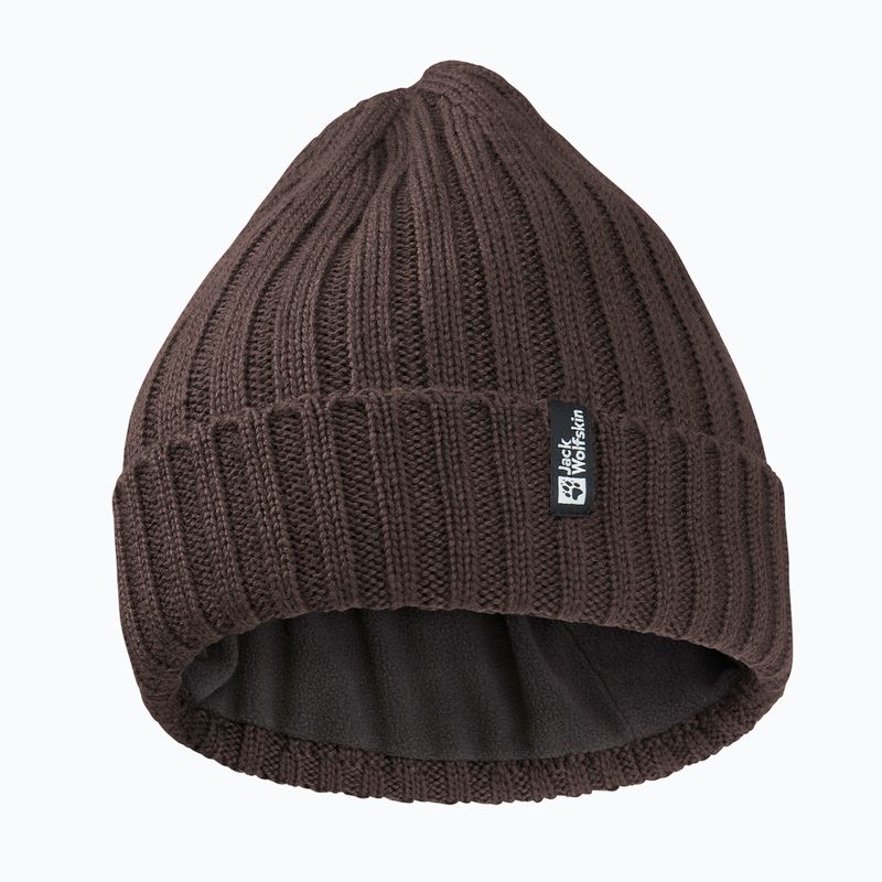 Wintermütze Jack Wolfskin Rib Knit peat