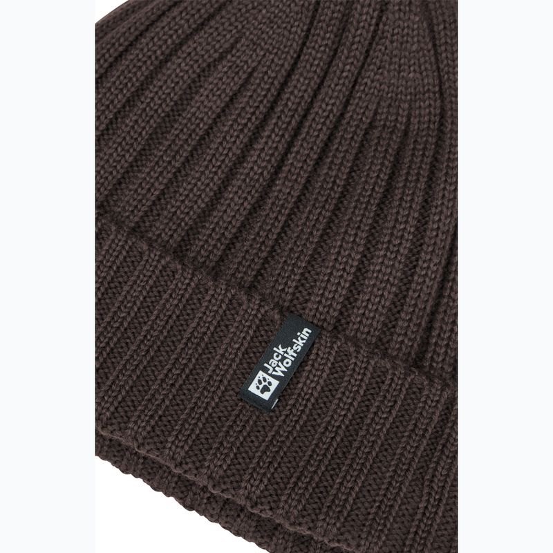 Wintermütze Jack Wolfskin Rib Knit peat 3