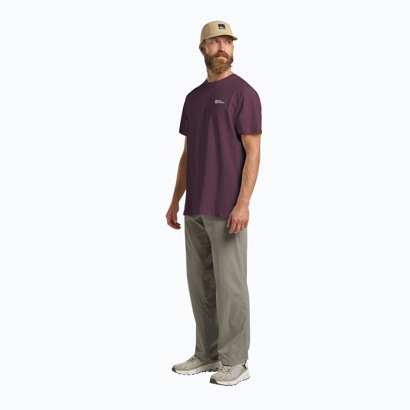 Shirt Herren Jack Wolfskin Essential amaranth 2
