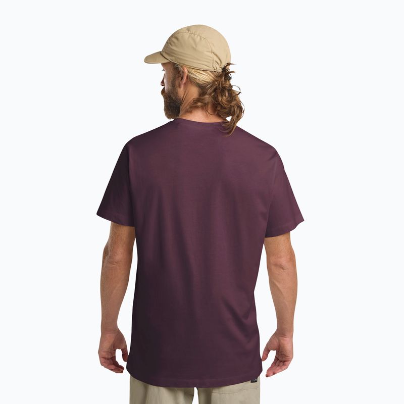 Herren T-Shirt Jack Wolfskin Essential Amaranth 3