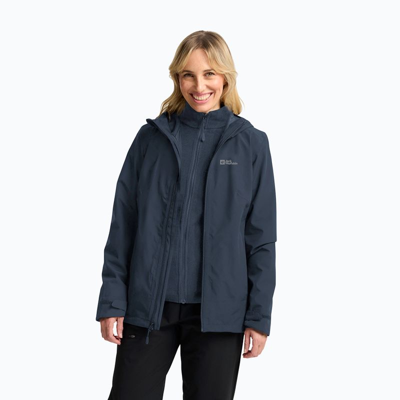 Jacke 3in1 Damen Jack Wolfskin Moonrise 3In1 midnight sky 4