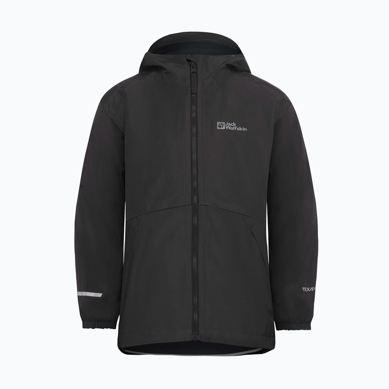 Kinder 3in1 Jack Wolfskin Iceland Jacke 3IN1 schwarz