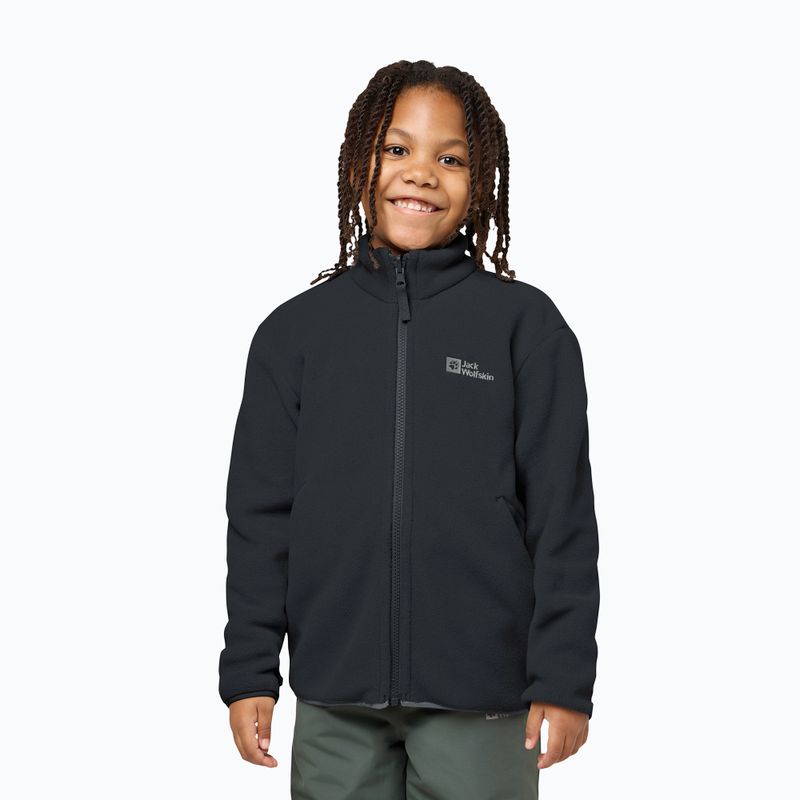Kinder 3in1 Jack Wolfskin Iceland Jacke 3IN1 schwarz 9
