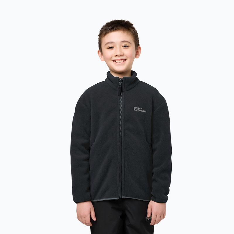 Kinder 3in1 Jack Wolfskin Iceland Jacke 3IN1 schwarz 14