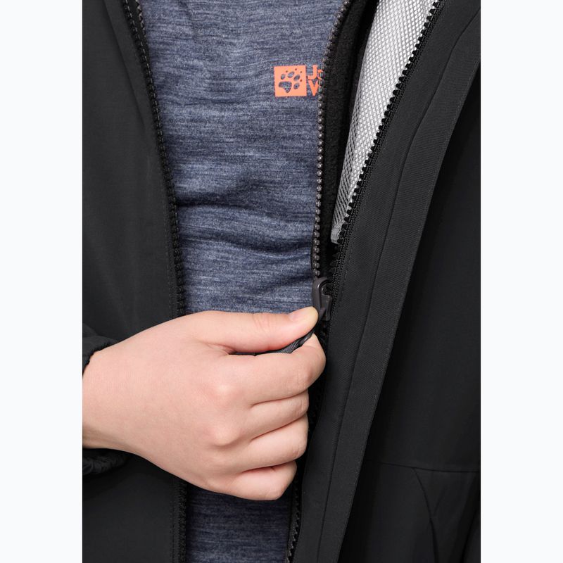 Kinder 3in1 Jack Wolfskin Iceland Jacke 3IN1 schwarz 16