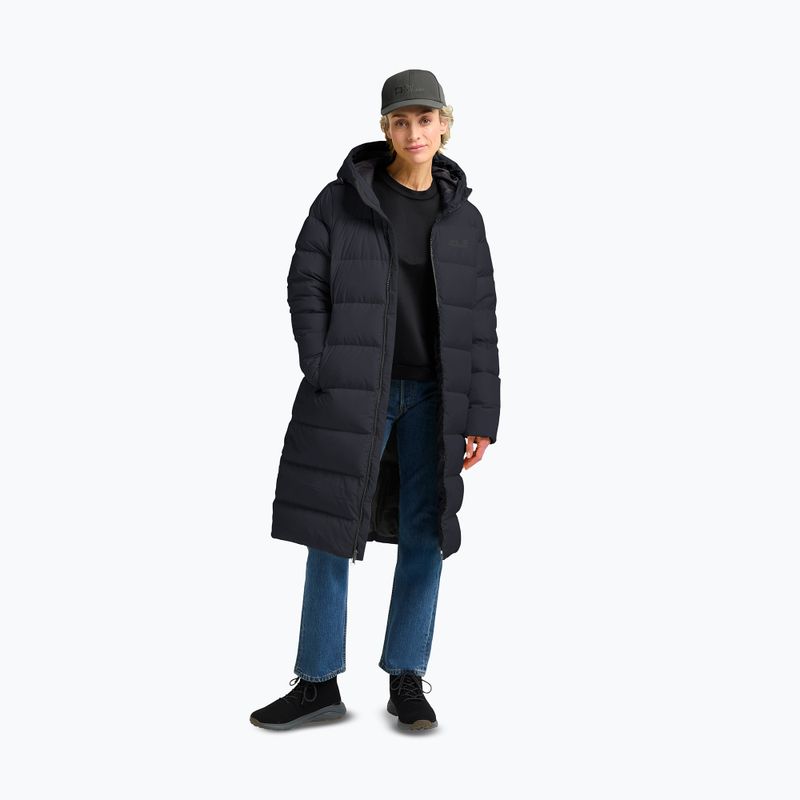Damen Daunenmantel Jack Wolfskin Frozen Palace Coat dark navy 3