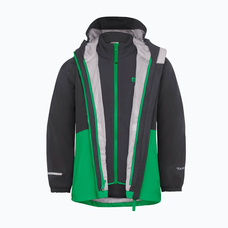Jacke 3in1 Kinder Jack Wolfskin Iceland 3IN1 mystic geen 3