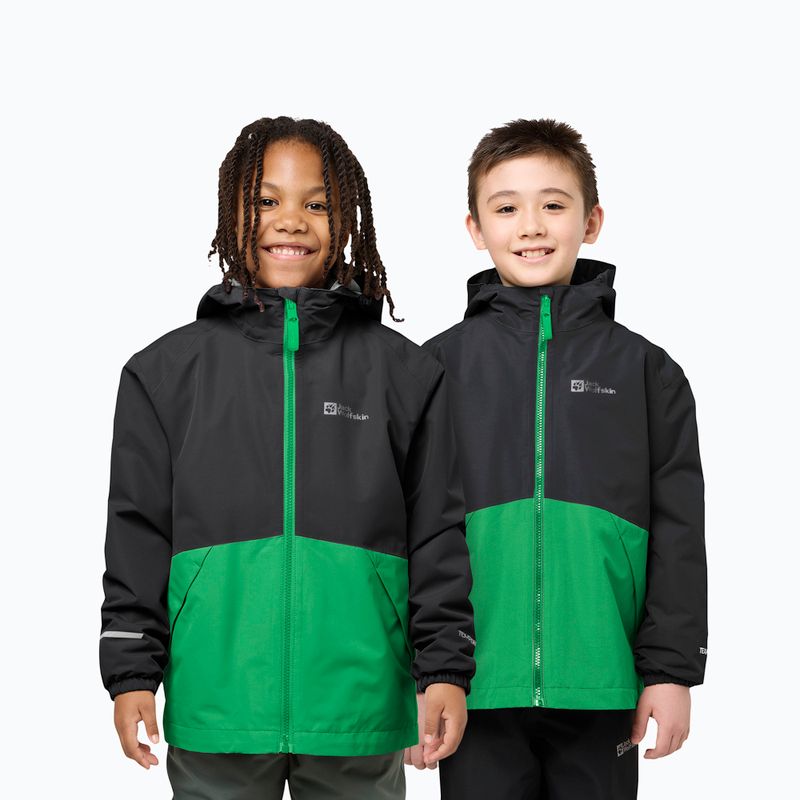 Jacke 3in1 Kinder Jack Wolfskin Iceland 3IN1 mystic geen 7