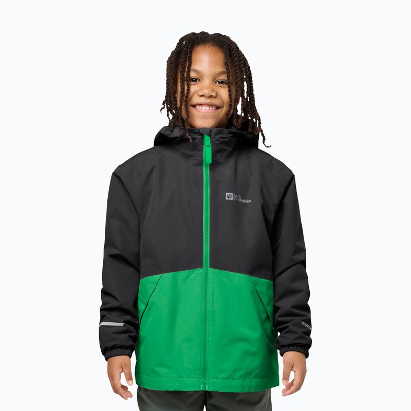 Jacke 3in1 Kinder Jack Wolfskin Iceland 3IN1 mystic geen 8