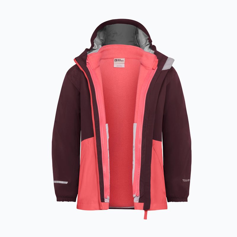 Jacke 3in1 Kinder Jack Wolfskin Iceland 3IN1 sunset coral 4