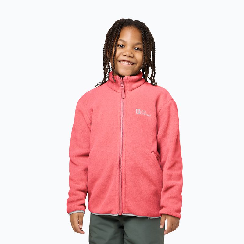 Kinder 3in1 Jack Wolfskin Iceland Jacke sunset coral 10