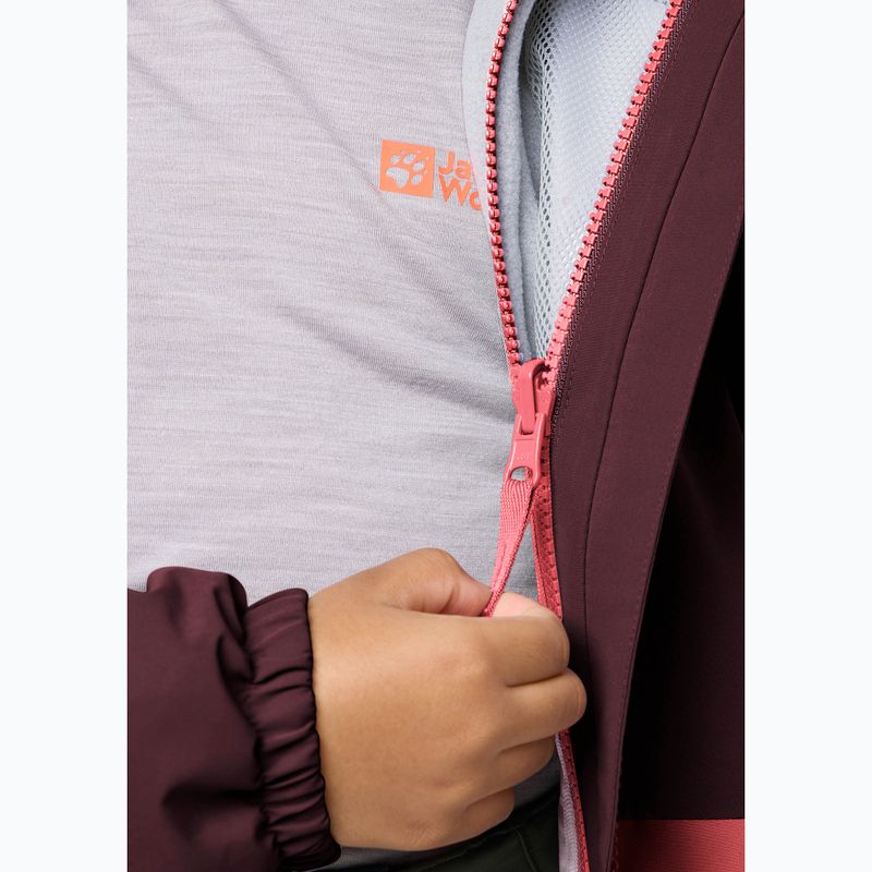 Kinder 3in1 Jack Wolfskin Iceland Jacke sunset coral 12