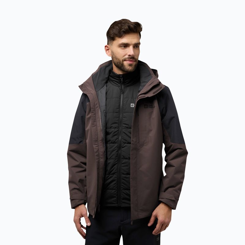 Herren 3in1 Jack Wolfskin Romberg 3In1 peat Jacke 5