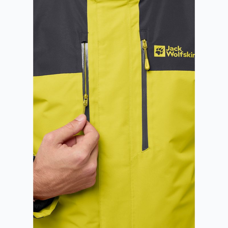 Herren 3in1 Jack Wolfskin Jasper Jacke chartreuse 14