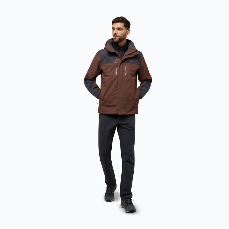 Herren 3in1 Jacke Jack Wolfskin Jasper 3In1 hot choc 2