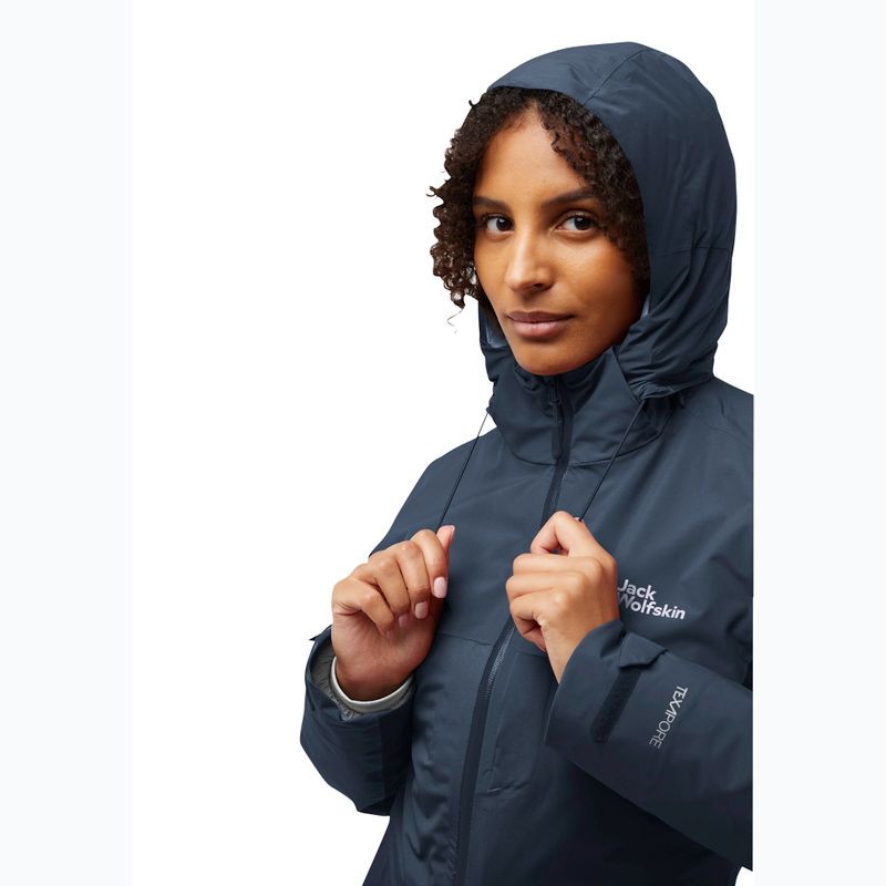 Damen 3in1 Jack Wolfskin Hunberg Jacke midnight sky 6
