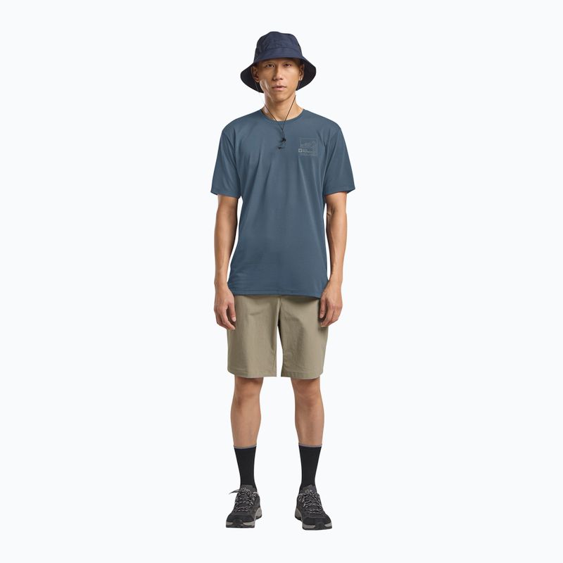 Herren-T-Shirt Jack Wolfskin Vonnan Graphic peak trail midnight sky 2