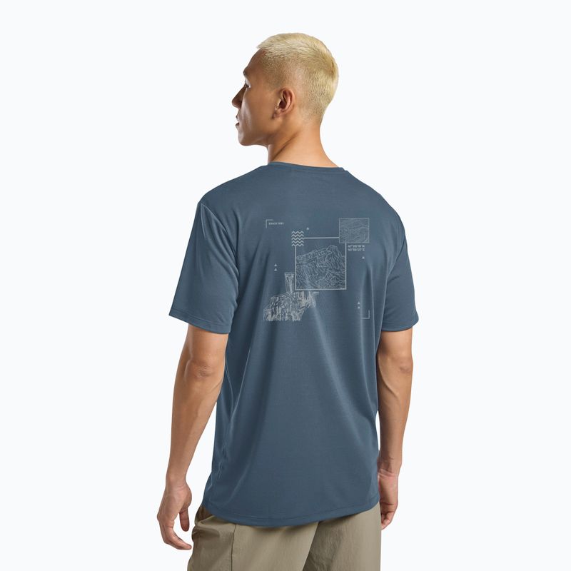 Herren-T-Shirt Jack Wolfskin Vonnan Graphic peak trail midnight sky 3
