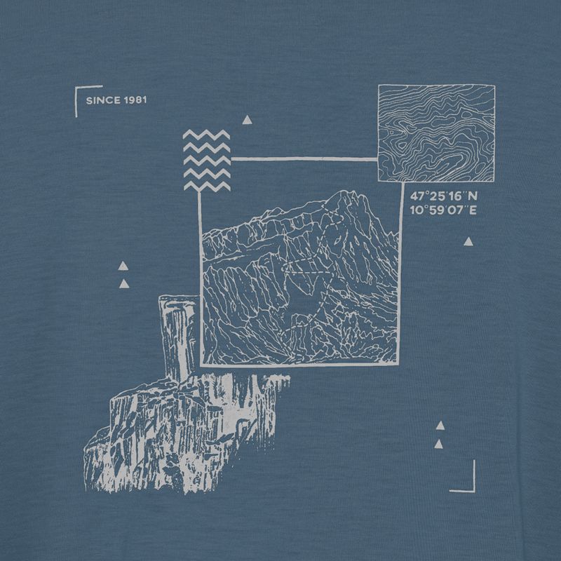 Herren-T-Shirt Jack Wolfskin Vonnan Graphic peak trail midnight sky 8