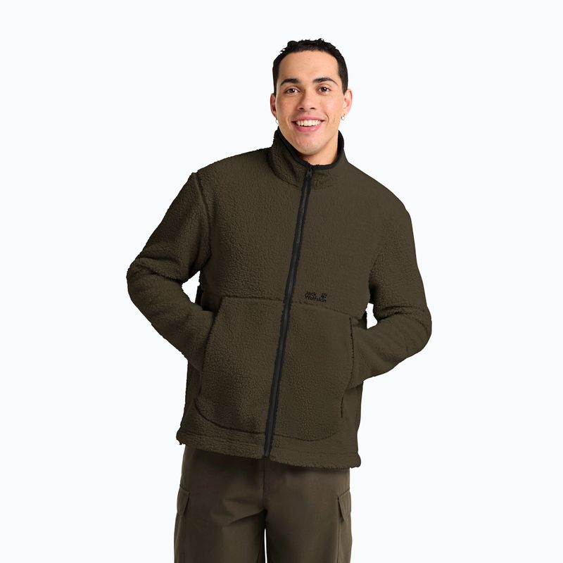 Fleecejacke für Herren Jack Wolfskin Stone Lite obsidian moss