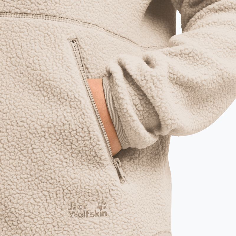 Fleecejacke für Damen Jack Wolfskin Lite Curl Full Zip oyster 6