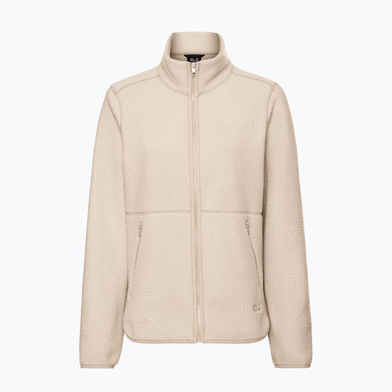 Fleecejacke für Damen Jack Wolfskin Lite Curl Full Zip oyster 7