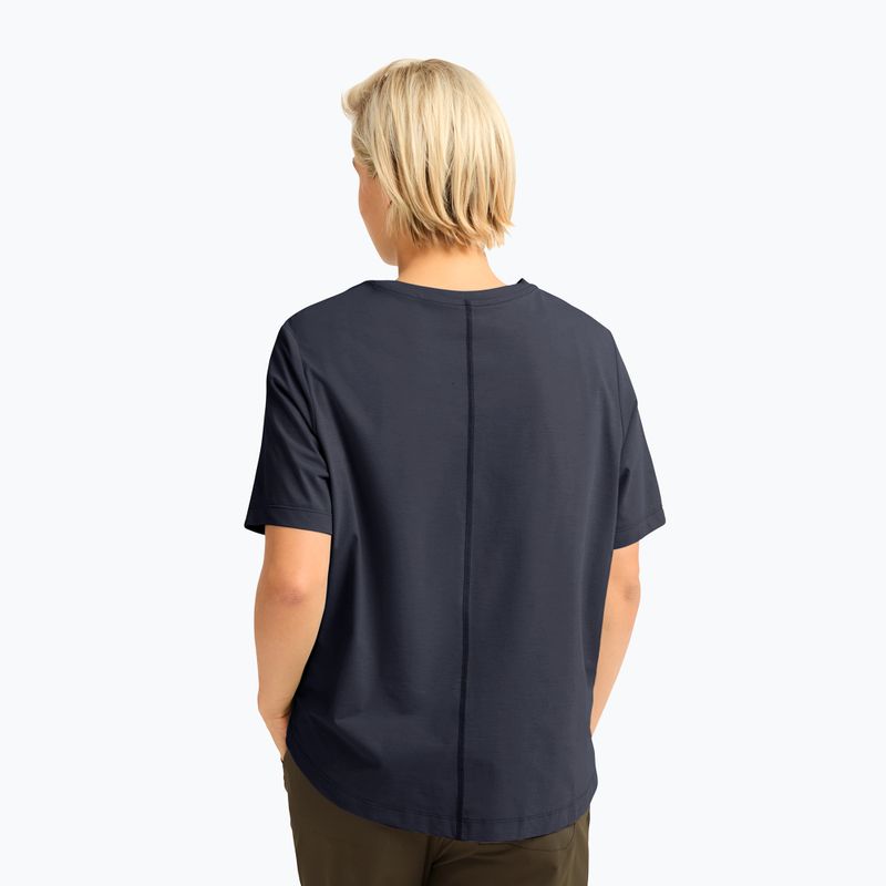 Trekkingshirt Damen Jack Wolfskin Travel T dark navy 3