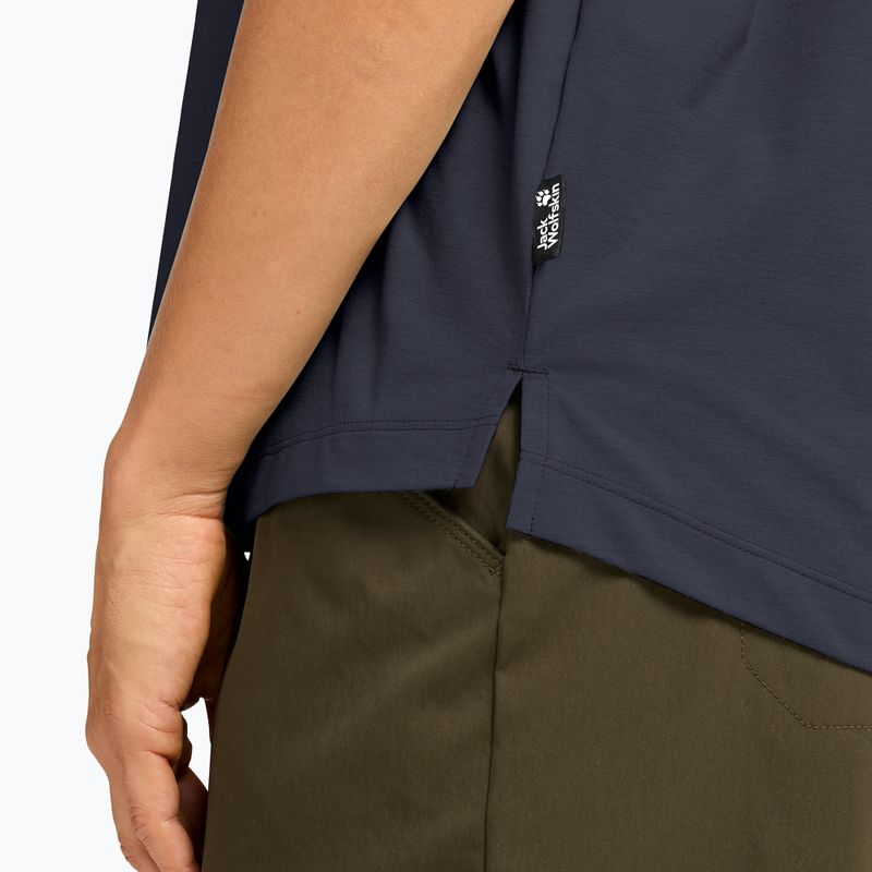 Trekkingshirt Damen Jack Wolfskin Travel T dark navy 4