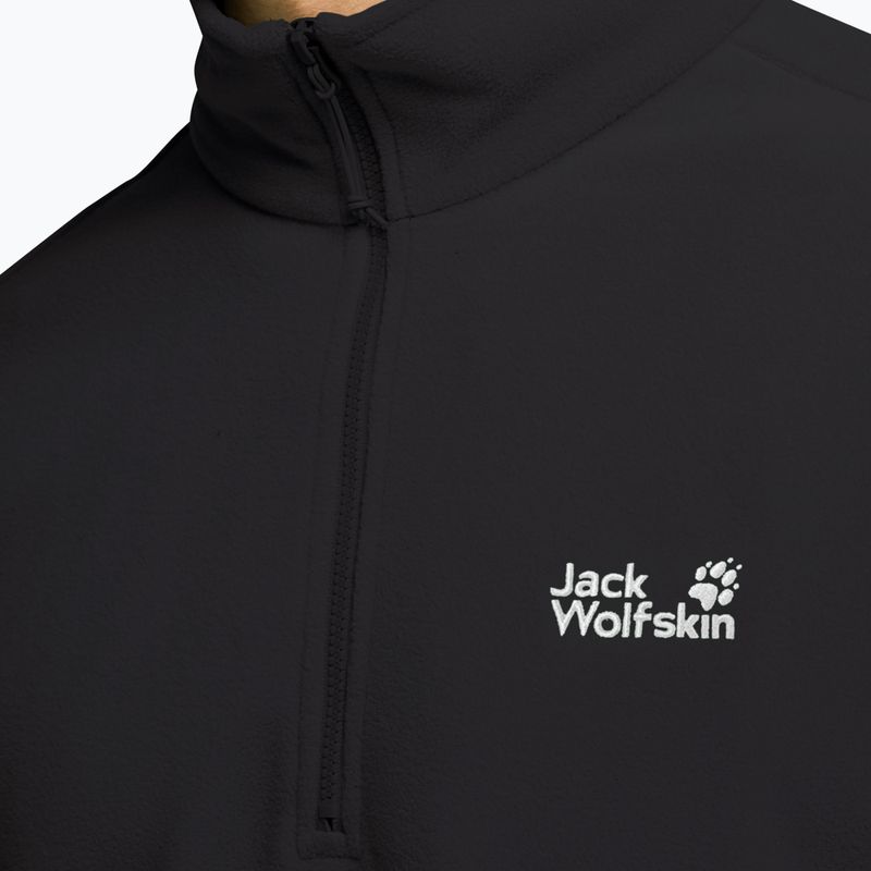 Fleecejacke für Herren Jack Wolfskin Taunus 100 Half Zip black 4