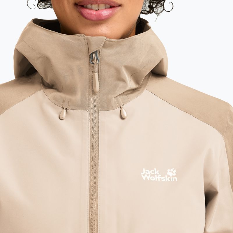 Regenjacke Damen Jack Wolfskin Wildbound 2L oyster 4