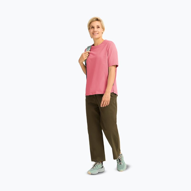Trekkingshirt Damen Jack Wolfskin Travel T evening rose 2