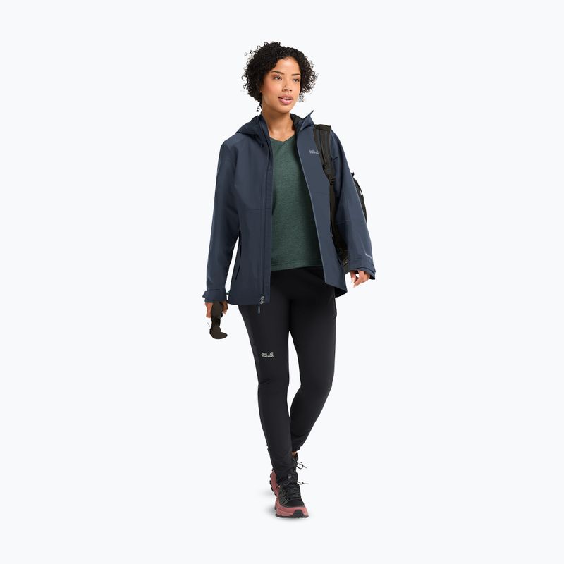 Regenjacke Damen Jack Wolfskin Wildbound 2L midnight sky 2
