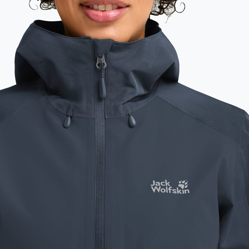 Regenjacke Damen Jack Wolfskin Wildbound 2L midnight sky 4