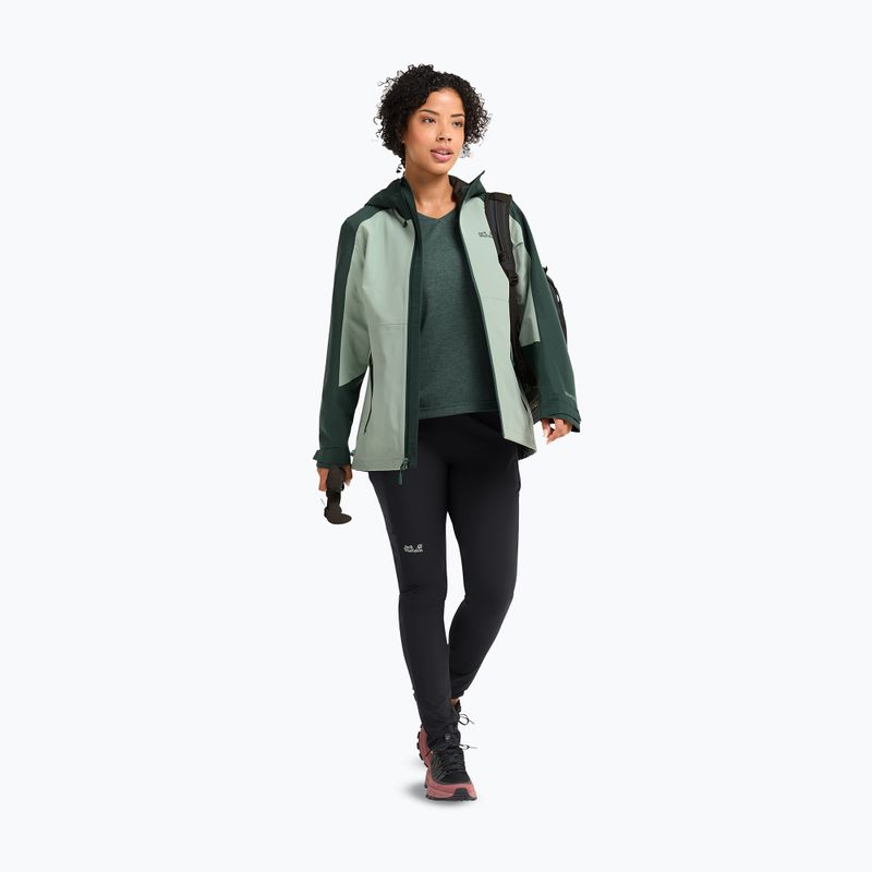 Regenjacke Damen Jack Wolfskin Wildbound 2L green zinnia 2