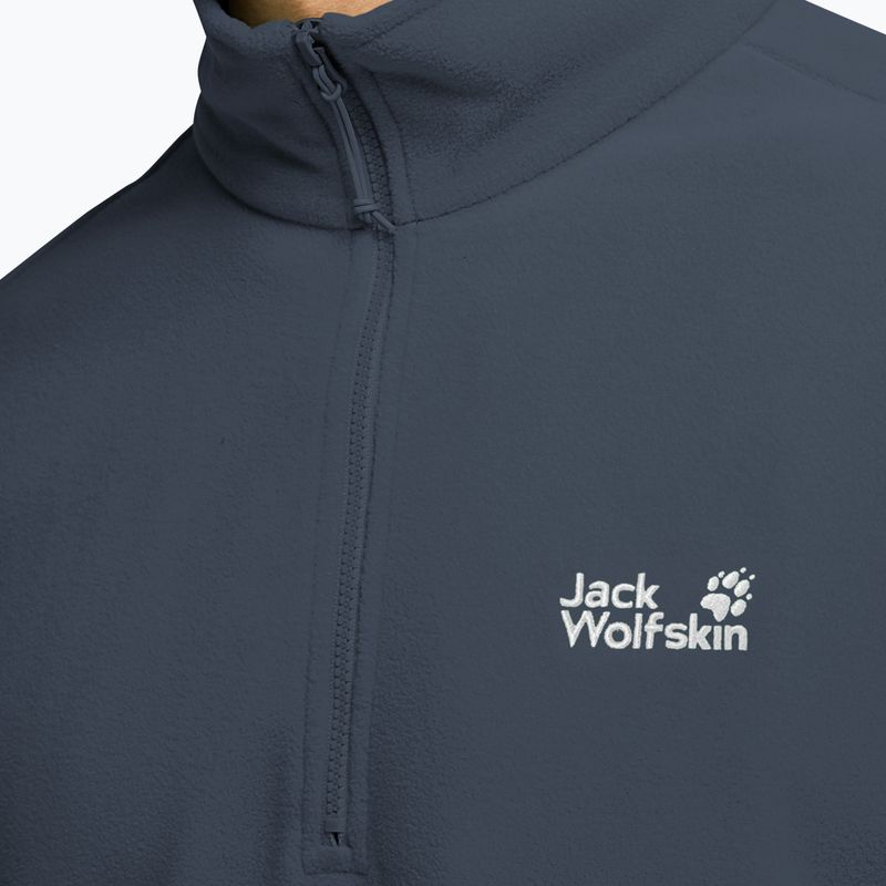 Fleecejacke für Herren Jack Wolfskin Taunus 100 Half Zip midnight sky 4