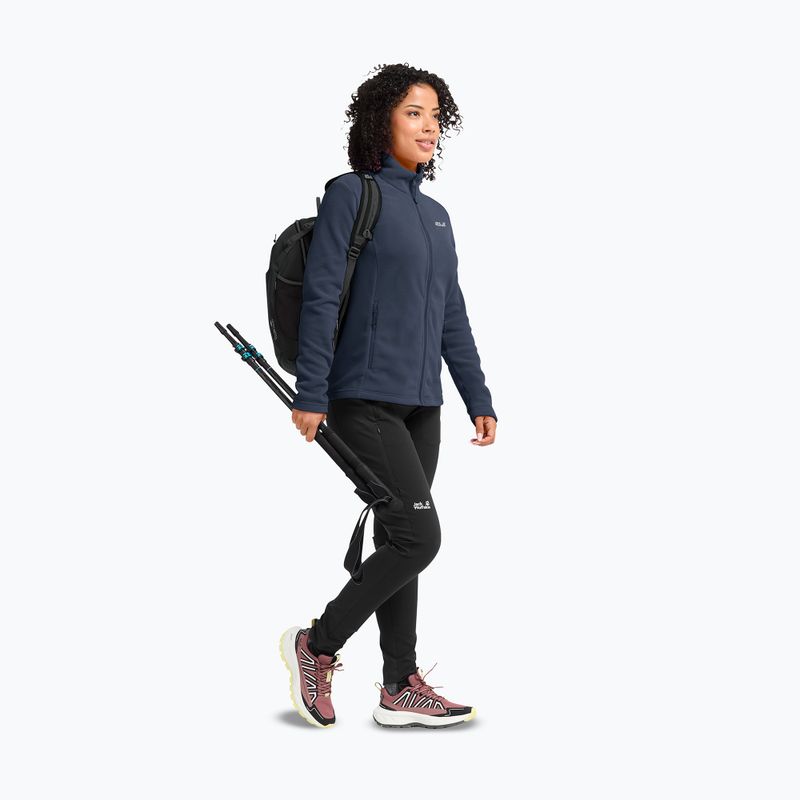 Fleecejacke für Damen Jack Wolfskin Taunus 100 Full Zip midnight sky 2