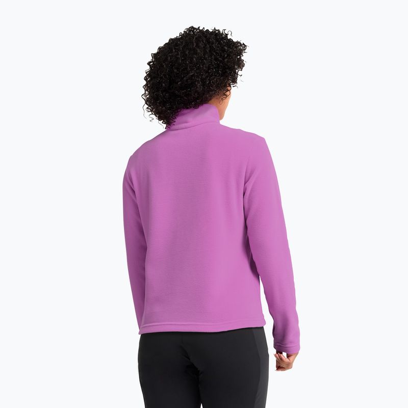 Fleecejacke für Damen Jack Wolfskin Taunus 100 Half Zip foxglove 3