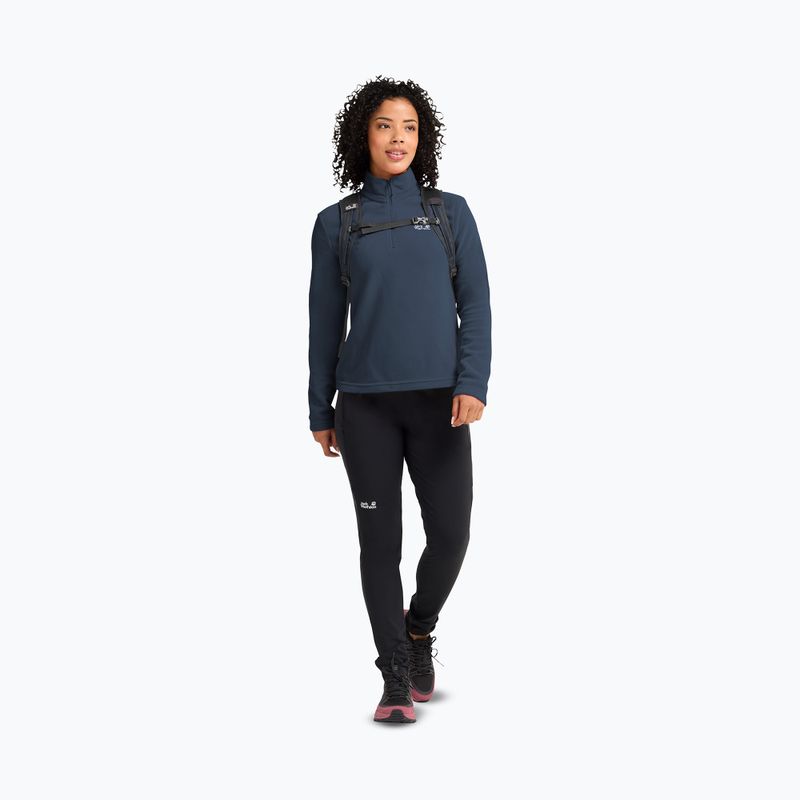 Fleecejacke für Damen Jack Wolfskin Taunus 100 Half Zip midnight sky 2