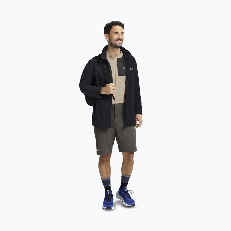 Fleecejacke für Herren Jack Wolfskin Taunus 100 Full Zip black 2