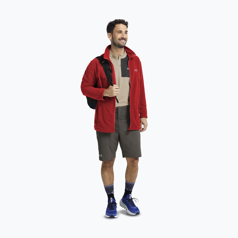 Fleecejacke für Herren Jack Wolfskin Taunus 100 Full Zip siren red 2
