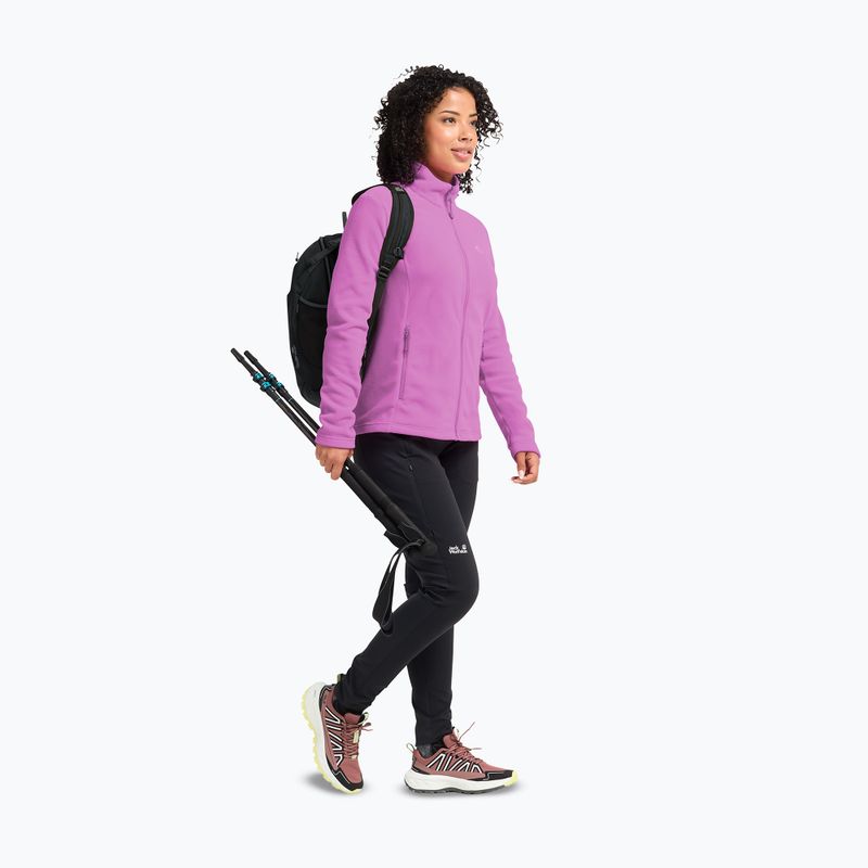 Fleecejacke für Damen Jack Wolfskin Taunus 100 Full Zip foxglove 2