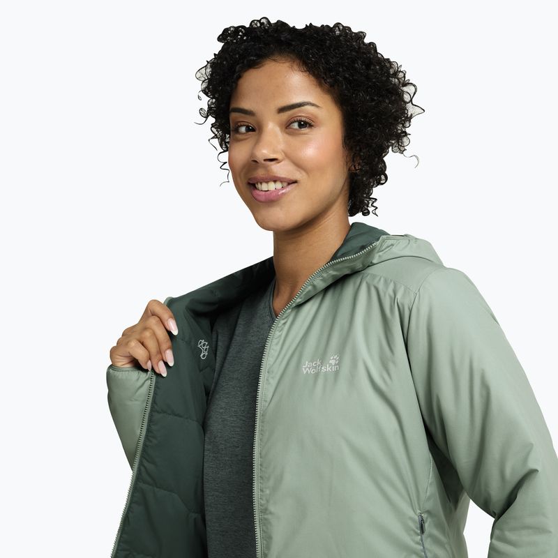 Gefütterte Damenjacke Jack Wolfskin Trail Light Ins 2IN1 green zinnia 4