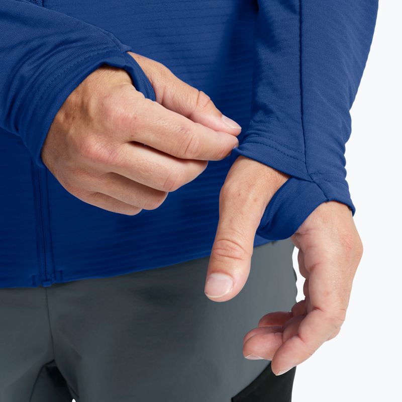 Herren-Trekkingsweatshirt  Jack Wolfskin Litestride Full Zip blue orchid 6