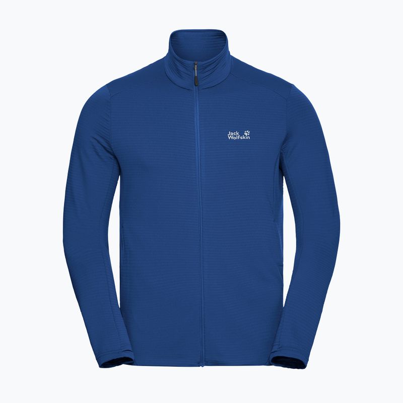 Herren-Trekkingsweatshirt  Jack Wolfskin Litestride Full Zip blue orchid 7