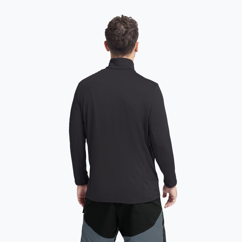 Herren-Trekkingsweatshirt  Jack Wolfskin Litestride Full Zip black 3