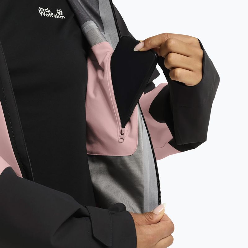 Regenjacke Damen Jack Wolfskin Rockpaw 3L rosegarden 6