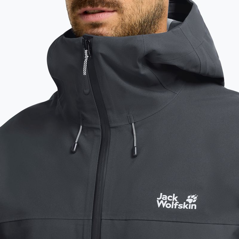 Regenjacke Herren Jack Wolfskin Rockpaw 3L phantom 4